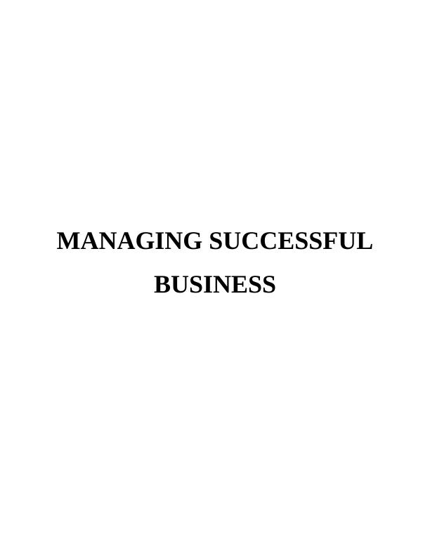 Managing a Successful Business assignment : Hilton Hotel_1