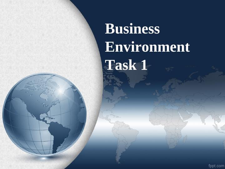 Business Environment Task 1_1