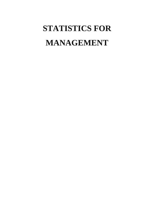 Statistics for Management : PDF_1
