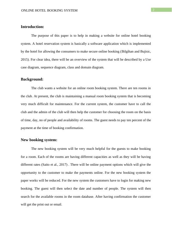 online hotel booking research paper