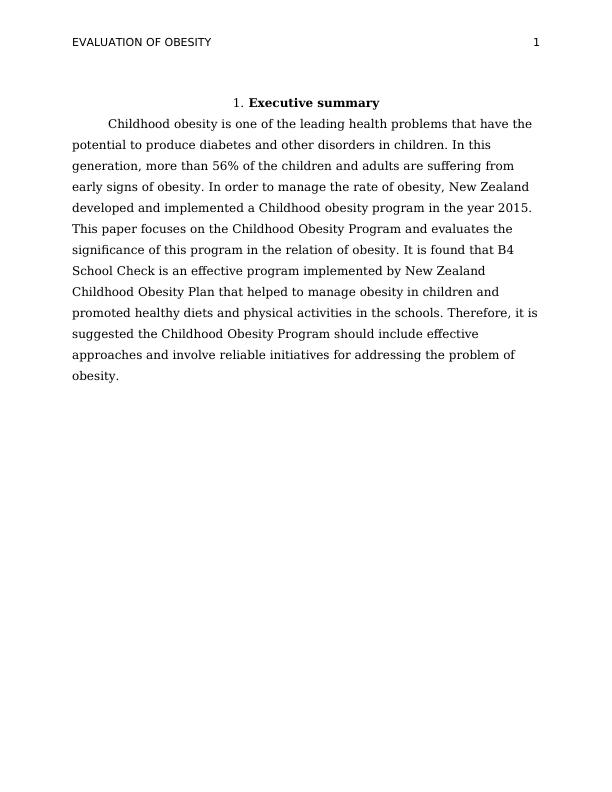 Evaluation of Obesity - Childhood Obesity_2