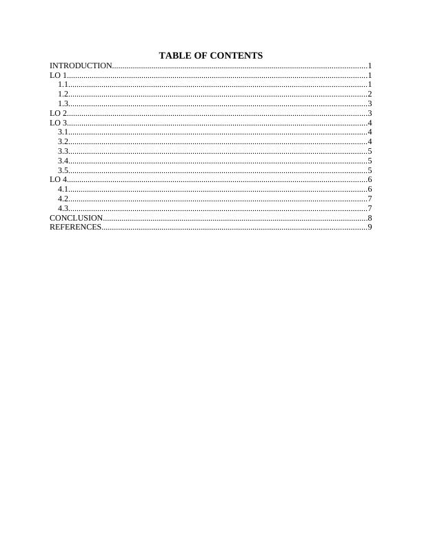 Sales Planning and Operations TABLE OF CONTENTS_2