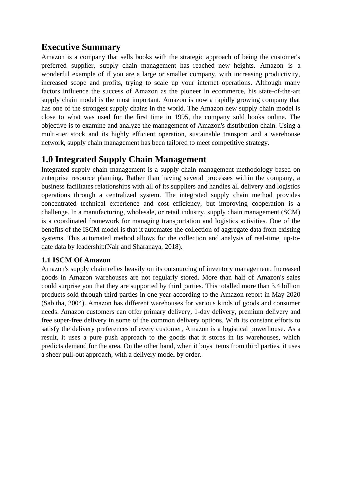 Supply Chain Management on  Amazon  Assignment_2
