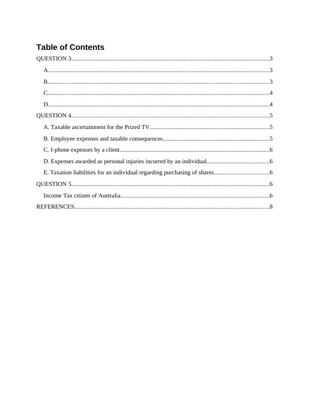 (PDF) Australian Taxation Law | Assignment_2