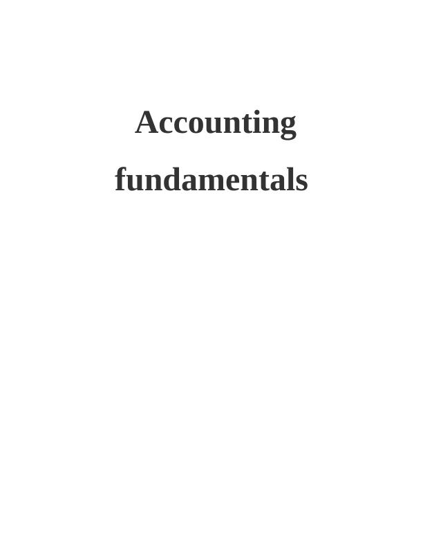 Accounting Fundamentals INTRODUCTION 1 Task 11 (a) Ledger Accounts with ...