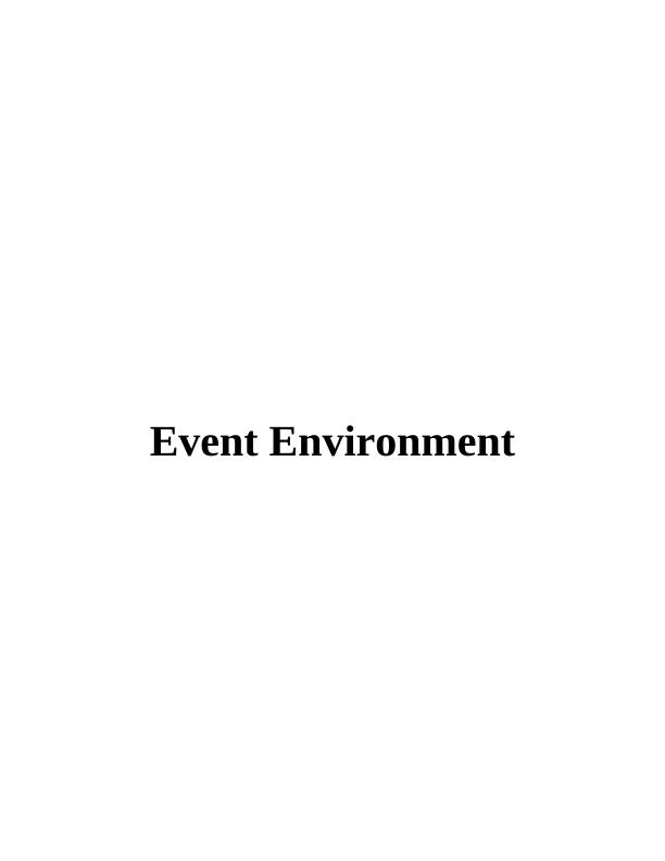 Report on Event Environment_1