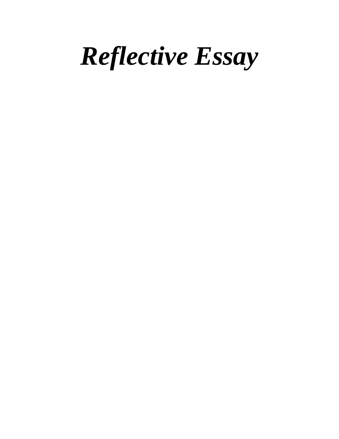 Personal and Professional Life: Essay_1