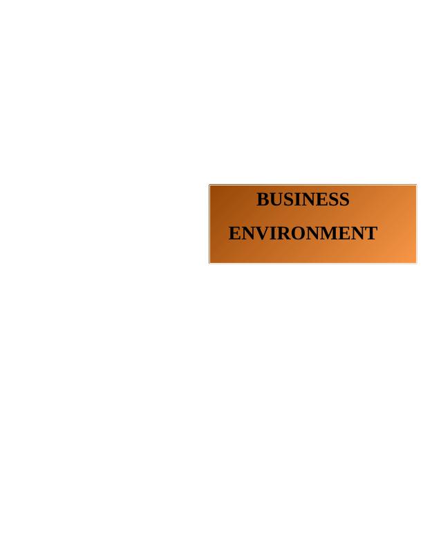 Report On Sainsbury- Organizational Purposes & Business Environment_1