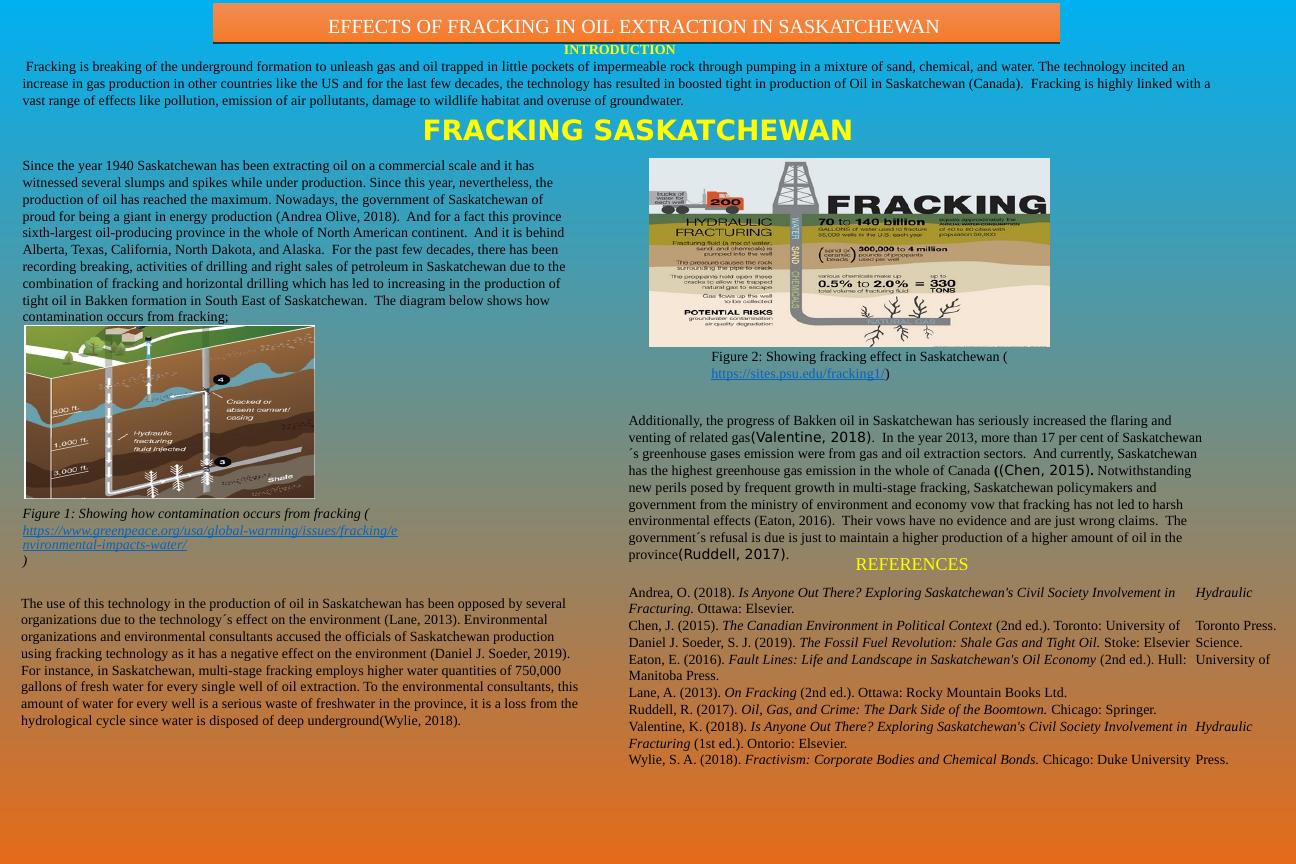Assignment about Fracking in Oil Extraction_1