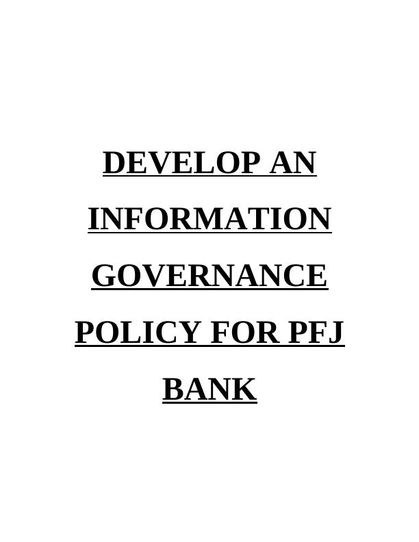 Casestudy Of  Governance In The Financial Sector_1