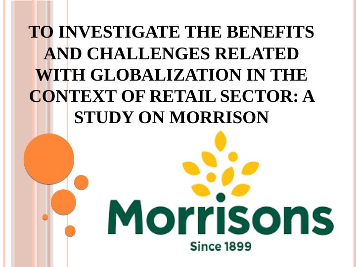 Benefits and Challenges of Globalization in the Retail Sector: A Study on Morrison_1