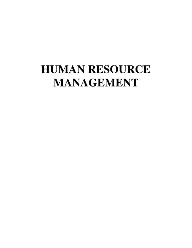 Human Resource managment