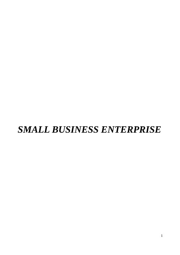 Small Business Enterprise (SBE) - Report_1