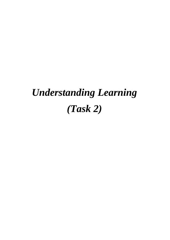 Understand Learning Process Assignment_1