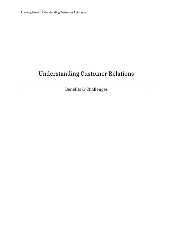 Understanding Customer Relations - Doc_1