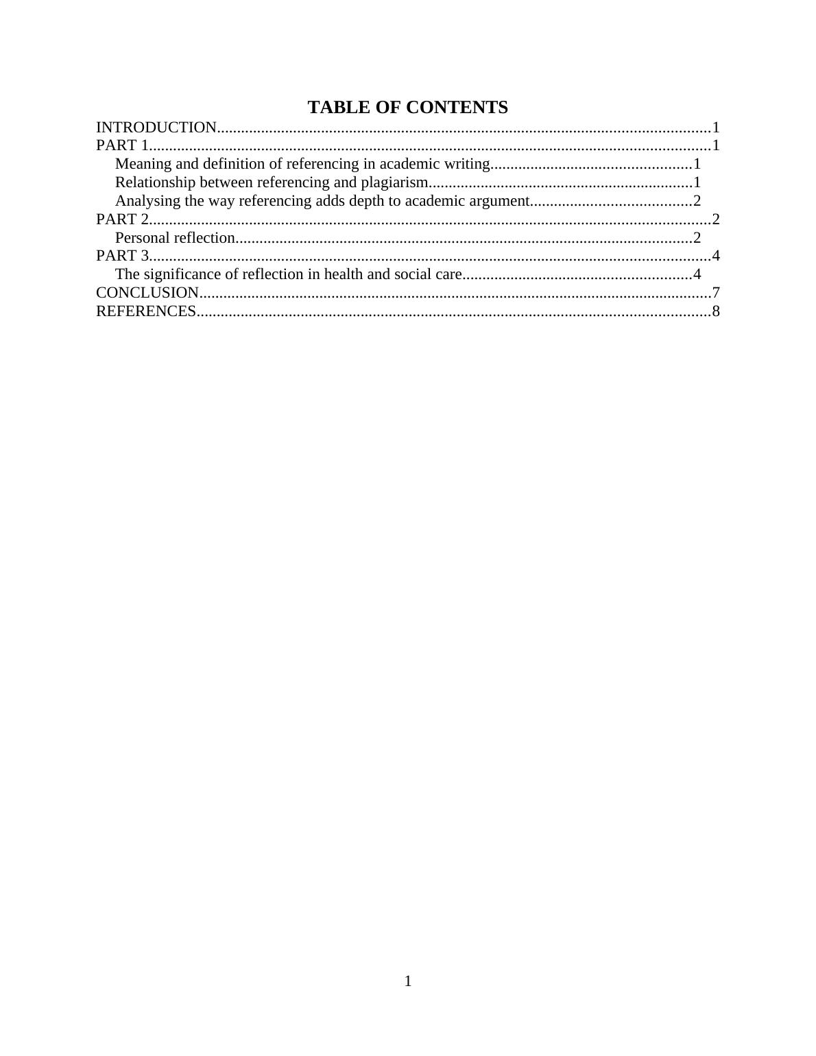 Reflection in Health and Social Care - Assignment_2