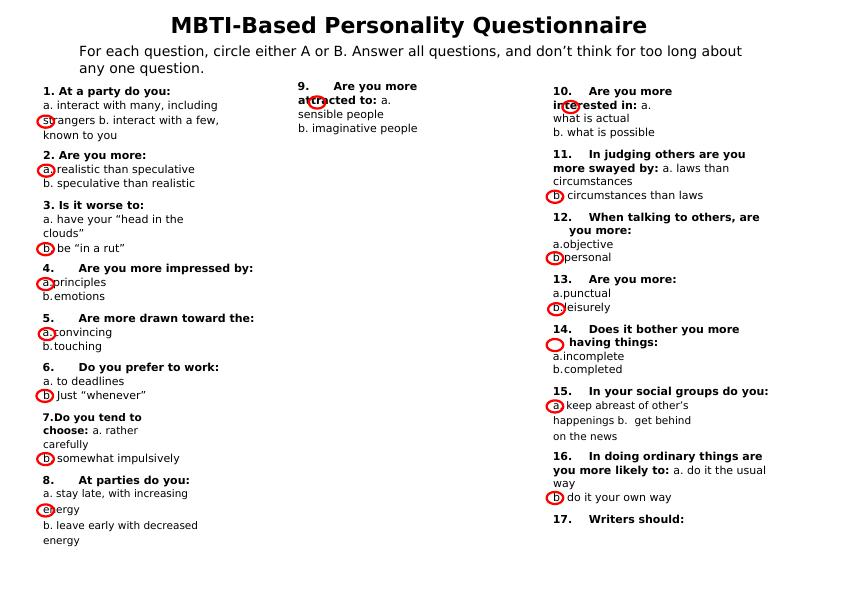 Assignment On MBTI-Based Personality Questionnaire._1