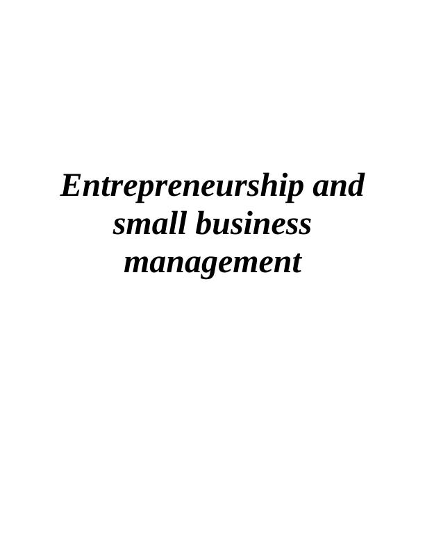 Entrepreneurial Ventures and Entrepreneurial Mindset_1