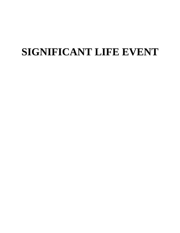 Impact of Significant Life Events_1