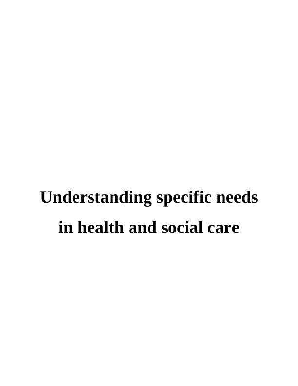 Health and the Social Care Assignment_1