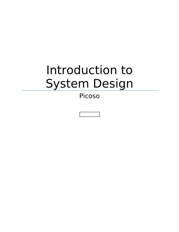Introduction to System Design Picoso_1