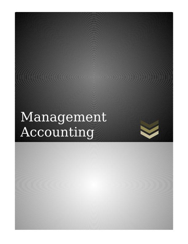 Management Accounting Paper 2022