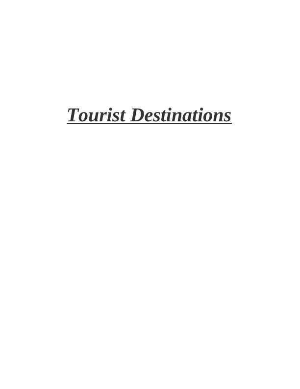 UK Tourist Destinations Assignment_1