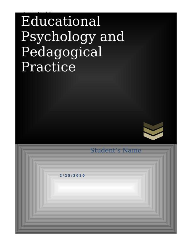 Educational Psychology and Pedagogical Practice_1
