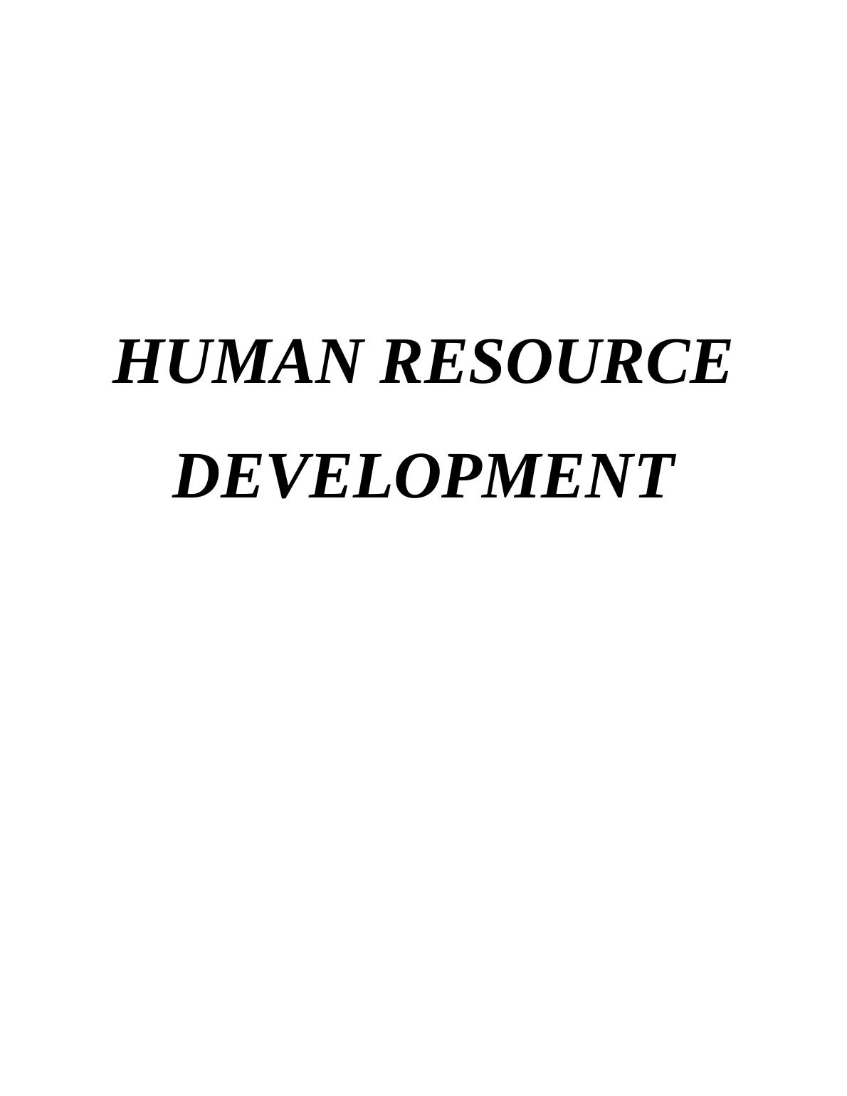 (PDF) Human Resource Development_1