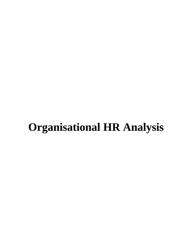 Human Resources Organizational Analysis_1