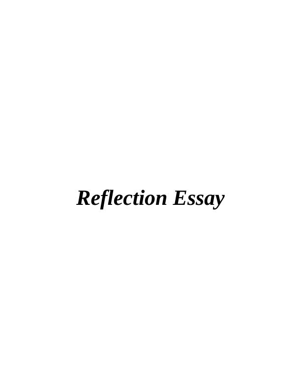 Reflection Essay on Module Experience_1