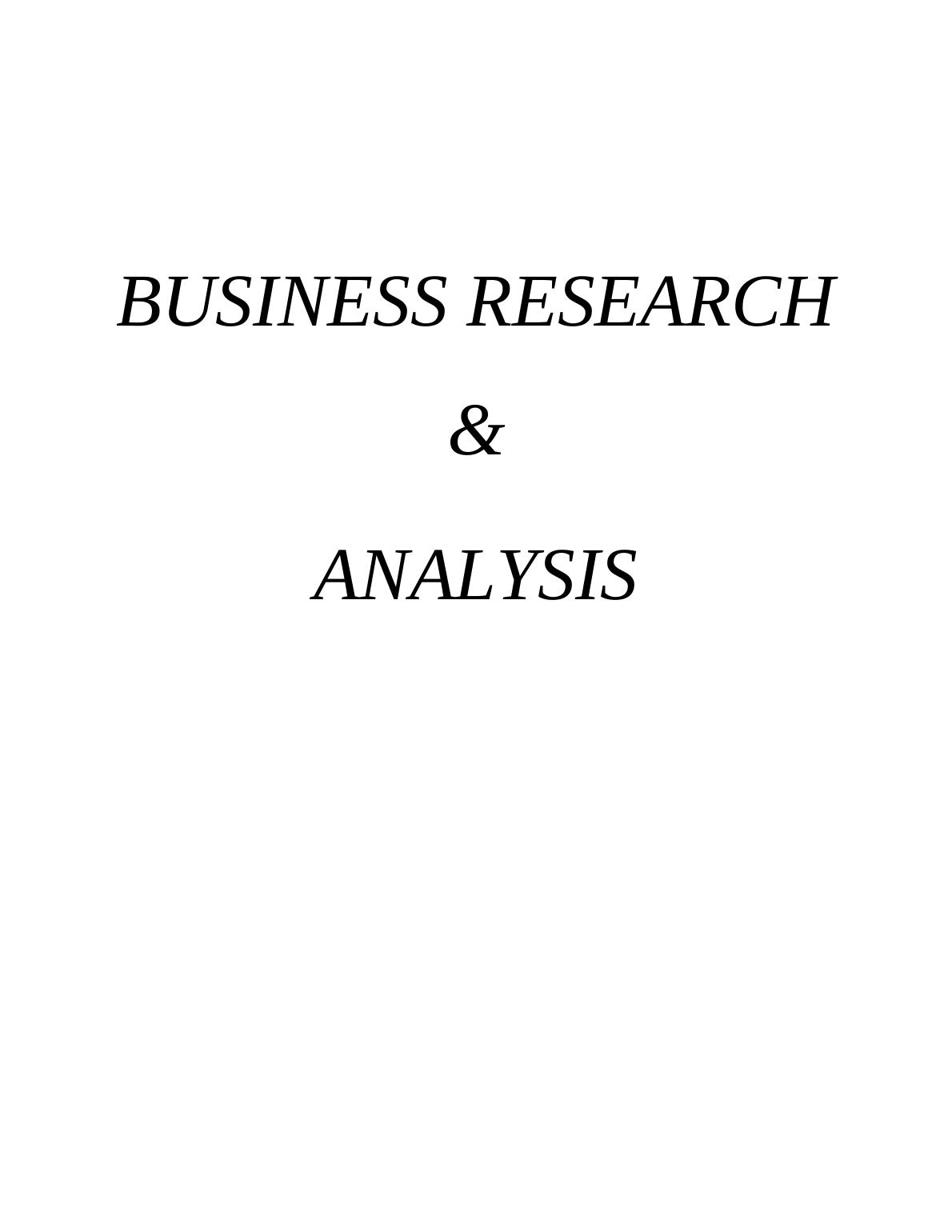 Financial Analysis Of Unilever Company | Desklib