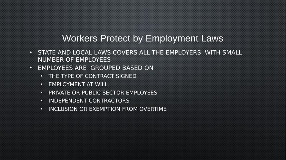 Labor and Employment Laws: Sources, Enforcement, and Violations_4