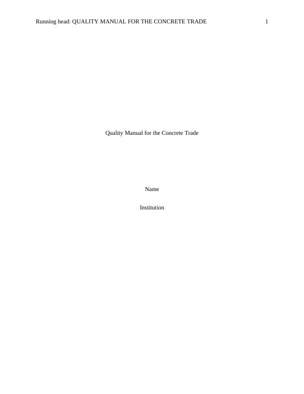 Quality Manual for the Concrete Trade PDF_1