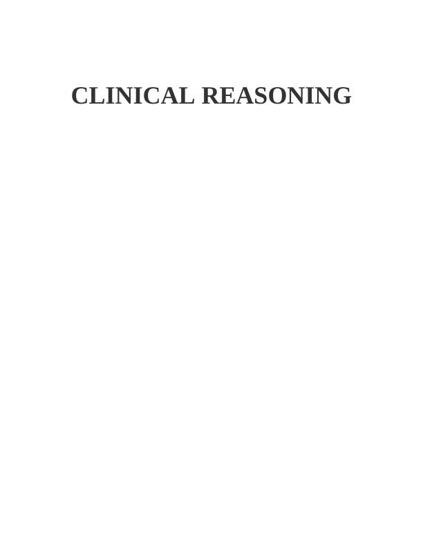 Clinical Reasoning Cycle Sample Assignment_1
