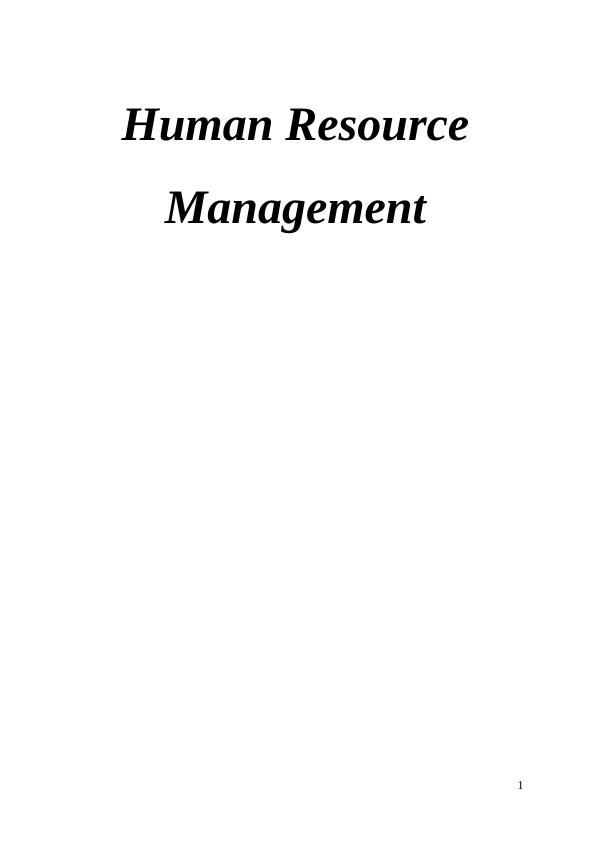 Human Resource Management - The Chicken Master | Case Study_1