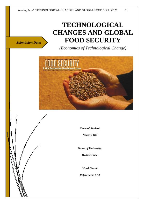 food security thesis topics