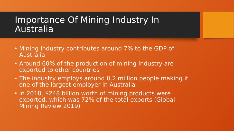Mining Industry in Australia  Assignment 2022_2