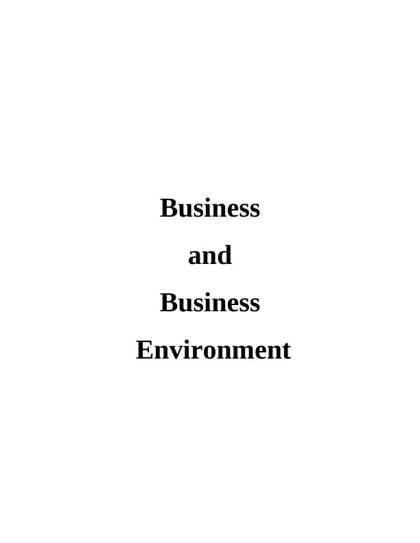 Business Environment - CSA_1