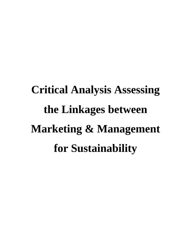 Linkages between Marketing & Management for Sustainability_1