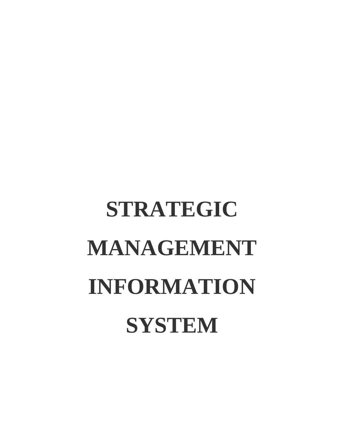 strategic-management-information-system