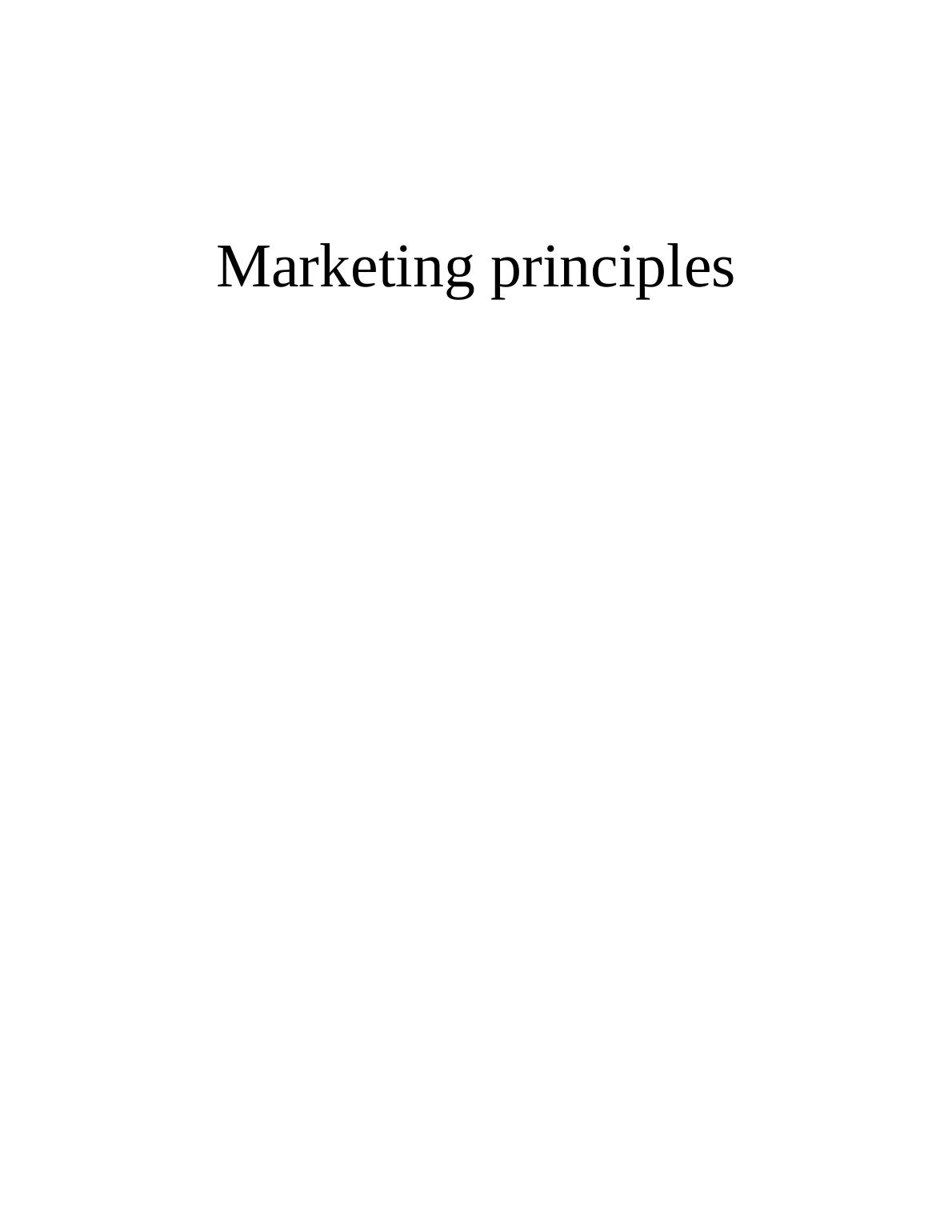 Marketing Principles of Sainsbury_1