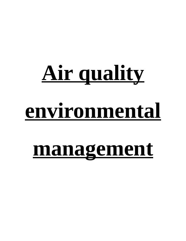 Air Quality and Environmental Management_1