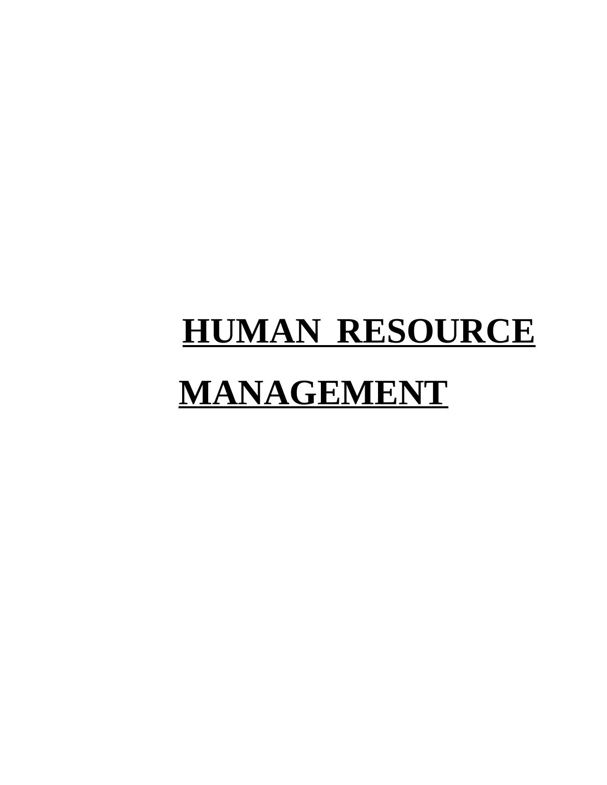 Human Resource Management Assignment - Lloyd Bank_1