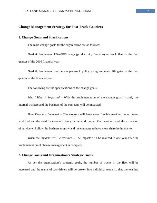 University Change Management Strategy for Fast Track Couriers_3