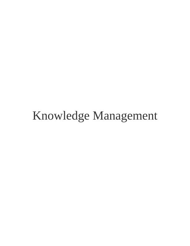Knowledge Management Frameworks_1