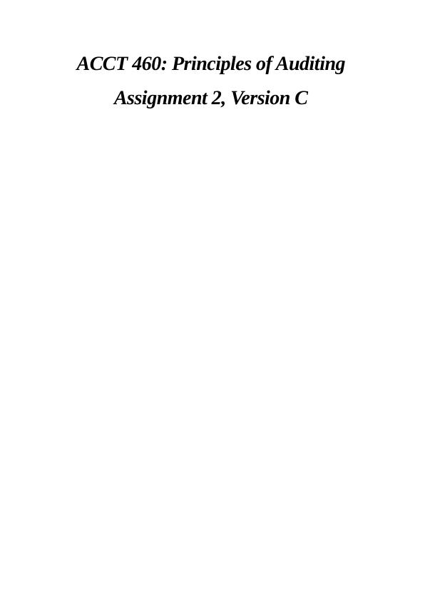 Risks In Handling Accounting Records: ACCT 460 Principles Of