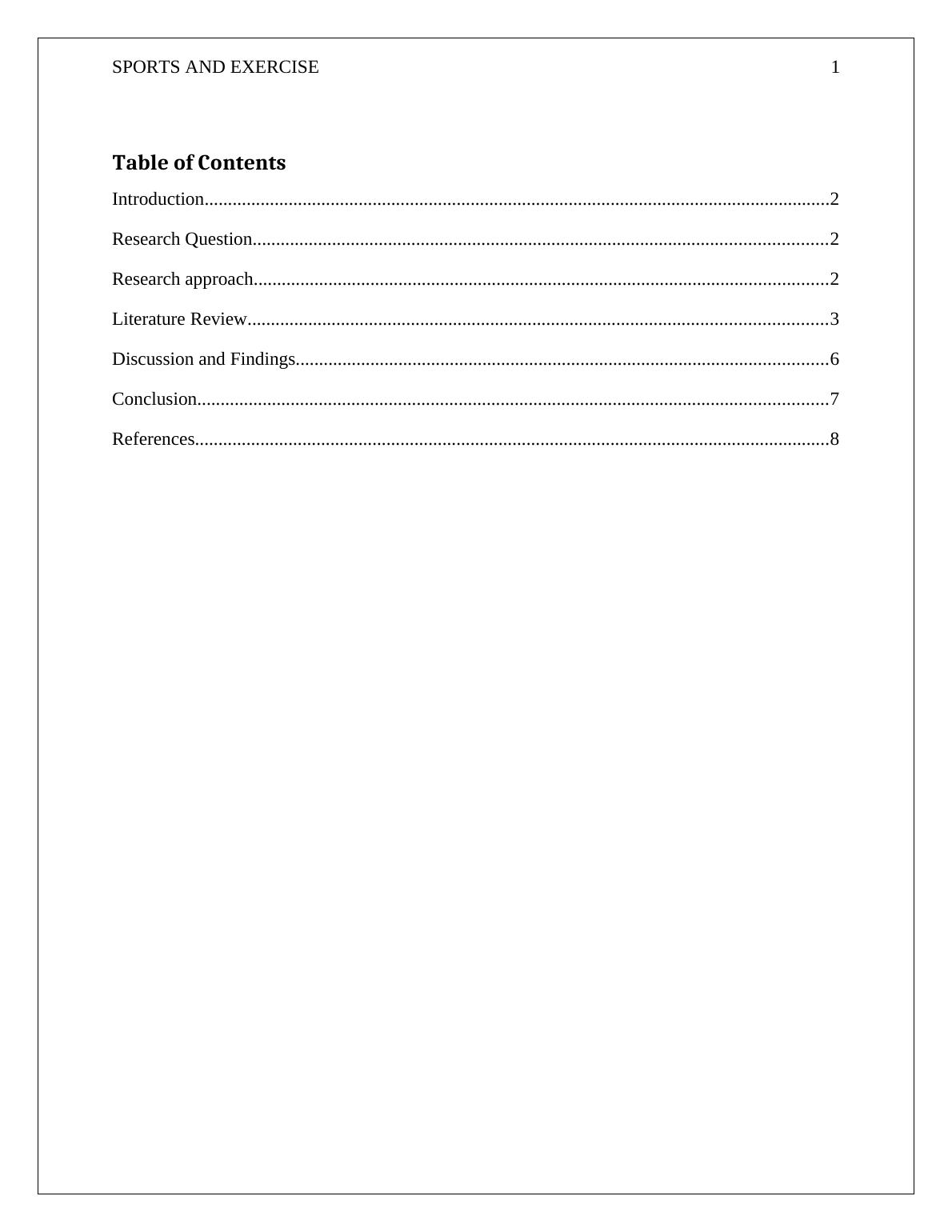 “The Impact of lifelong Participation in Sports and Exercise on Health