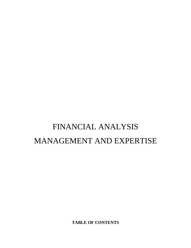 Financial Analysis Management and Expertise_1