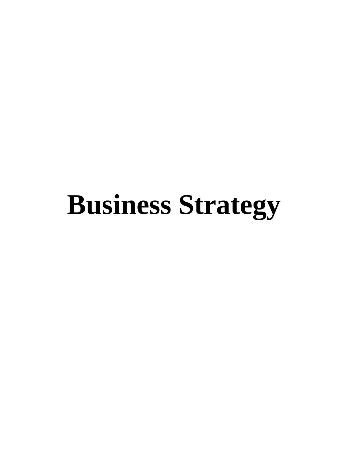 (solved) Business Strategy of TESCO Plc_1